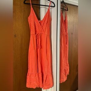 Orange Sundress - Size: L (12-14)